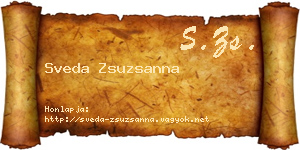 Sveda Zsuzsanna névjegykártya