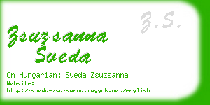 zsuzsanna sveda business card